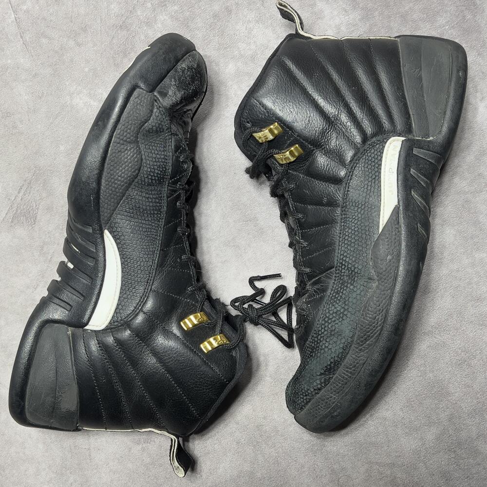 Jordan Air Jordan 12 Retro The Master Mens 12 US Black White Gold 130690-013